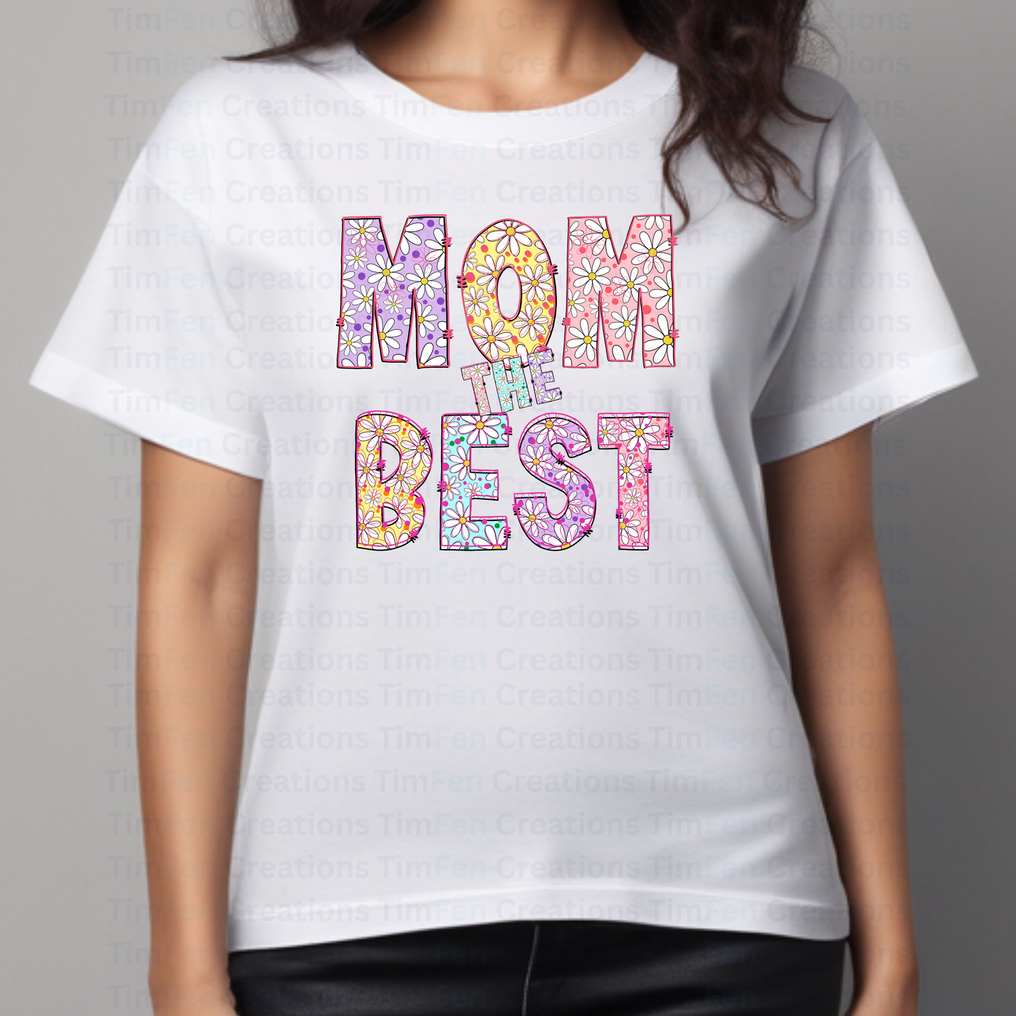 Daisy MOM the BEST T-Shirt | White T-Shirt | Gift for Mom