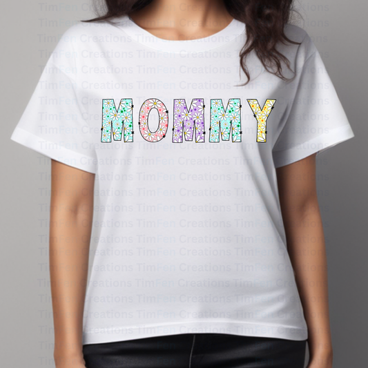 Daisy MOMMY T-Shirt | White T-Shirt | Gift for Mom